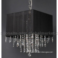 UL modern  crystal pendant light square shade